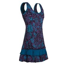 Vishes - Damen Lagen-Look Jersey-Tunika Sommerkleid Träger-Kleid schwarz 46