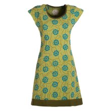 Vishes - Damen kurzarm Longshirt-Kleid Mini-Kleid...