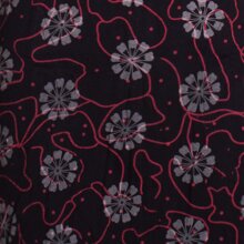 Vishes - Damen kurzarm Longshirt-Kleid Mini-Kleid Tunika-Kleid Shirt-Kleid schwarz 48