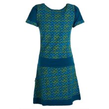 Vishes - Damen Longshirt-Kleid kurzarm Mini-Kleid...