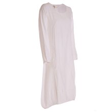 Vishes - Luftiges Damen Sommerkleid Langarm Longshirt-Kleid Shirt-Kleid weiß 44