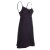Vishes - Damen Babydoll-Kleid Tunika-Kleid Sommerkleid verstellbare Träger schwarz 42