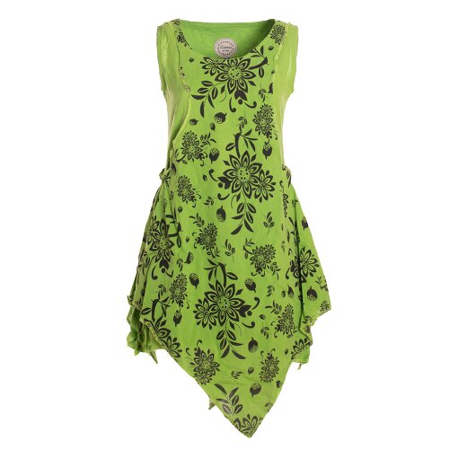 vishes Lagenlook Kleid bedruckt mit Blumen Sommerkleid