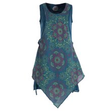 Vishes Lagenlook Kleid Damen Mandala Print Zipfel...