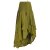 Vishes - 2in1 Kleid-Rock Damen Sommer-Kleid Spagetti-Träger Hippie-Rock olive