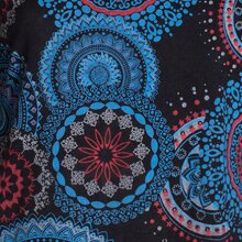 Vishes  - Damen Langarm Longshirt-Kleid Sweatkleid Shirt-Kleid Madalas schwarz 46