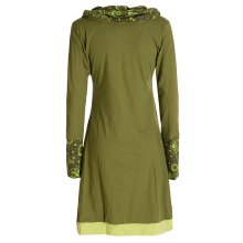 Vishes - Damen Blumen-Kleid Langarm-Shirtkleid...