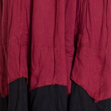 Vishes - Damen Sommer-Kleid längen-verstellbar Spagettiträger-Kleid dunkelrot 40-42