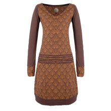 Vishes - Leichtes Jerseykleid Damen Langarm Kleider...