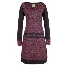 Vishes - Leichtes Jerseykleid Damen Langarm Kleider...