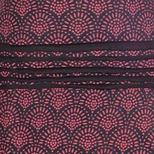 Vishes - Leichtes Jerseykleid Damen Langarm Kleider Sweatkleid Punkte schwarz-dunkelrot 34