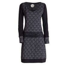 Vishes - Leichtes Jerseykleid Damen Langarm Kleider...