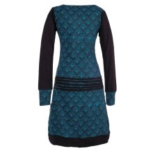 Vishes - Leichtes Jerseykleid Damen Langarm Kleider...