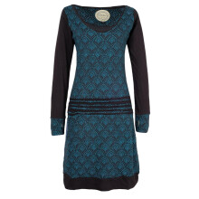 Vishes - Leichtes Jerseykleid Damen Langarm Kleider...