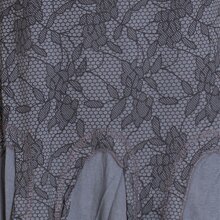 Vishes - Damen Langarm Longshirt-Kleid Sweatkleid Shirt-Kleid Tunika-Kleid grau 42-44