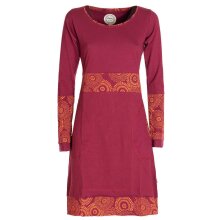 Vishes  - Damen Langarm Longshirt-Kleid Sweatkleid...