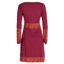 Vishes - Damen Langarm Longshirt-Kleid Sweatkleid...
