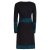 Vishes  - Damen Langarm Longshirt-Kleid Sweatkleid Shirt-Kleid Tunika-Kleid schwarz 34