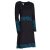 Vishes - Damen Langarm Longshirt-Kleid Sweatkleid Shirt-Kleid Tunika-Kleid schwarz 48