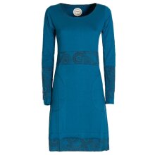 Vishes  - Damen Langarm Longshirt-Kleid Sweatkleid...