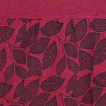 Vishes - Kurzer Rock Damen Elfen Mini-Rock Blätter-Röcke florales Muster dunkelrot 38