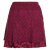Vishes - Kurzer Damen Spitzen-Rock Baumwoll-Rock Bunt Blumen Lagen-Rock dunkelrot 38