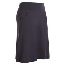 Vishes - Rock Damen Knielang Bio Baumwolle Breiter Bund Jersey Röcke Basic grau 34