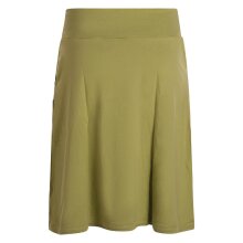 Vishes - Rock Damen Knielang Bio Baumwolle Breiter Bund Jersey Röcke Basic hellgrün 42