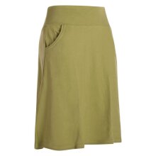 Vishes - Rock Damen Knielang Bio Baumwolle Breiter Bund Jersey Röcke Basic hellgrün 42