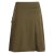 Vishes - Rock Damen Knielang Bio Baumwolle Breiter Bund Jersey Röcke Basic olive 42