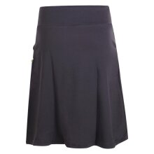 Vishes - Rock Damen Knielang Bio Baumwolle Breiter Bund Jersey Röcke Basic schwarz 44