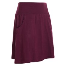 Vishes - Kurzer Damen Basic Rock Bio-Rock Baumwoll-Rock Einfarbig Schlicht dunkelrot 38