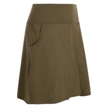 Vishes - Kurzer Damen Basic Rock Bio-Rock Baumwoll-Rock Einfarbig Schlicht olive 40