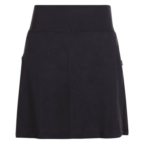 Vishes - Kurzer Damen Basic Rock Bio-Rock Baumwoll-Rock Einfarbig Schlicht schwarz 36