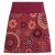 Vishes - Kurzer Damen Baumwoll-Rock Bunt mit Mandalas und Blumen bedruckt dunkelrot 32-34