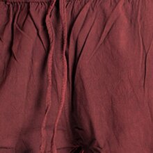 Vishes bequeme Unisex Freizeithose mit Gummibund und Taschen, ideal für Herbst und Frühjahr dunkelrot 42-44