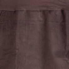 Vishes - Cordrock Damen Knielang Breiter Bund Taschenrock Röcke Cord braun 42