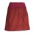 Vishes - Cordrock Damen Knielang Breiter Bund Taschenrock Röcke Cord dunkelrot 40