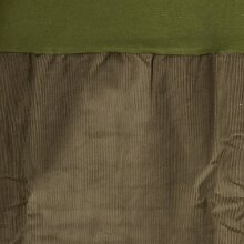 Vishes - Cordrock Damen Knielang Breiter Bund Taschenrock Röcke Cord olive 44