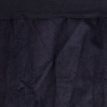 Vishes - Cordrock Damen Knielang Breiter Bund Taschenrock Röcke Cord schwarz 38