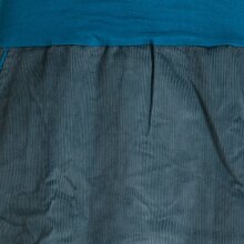 Vishes - Cordrock Damen Knielang Breiter Bund Taschenrock Röcke Cord türkis 36