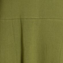 Vishes Damen Maxi-Kleid Baumwolle Casual Rollkragen mit Tasche olive 38-40