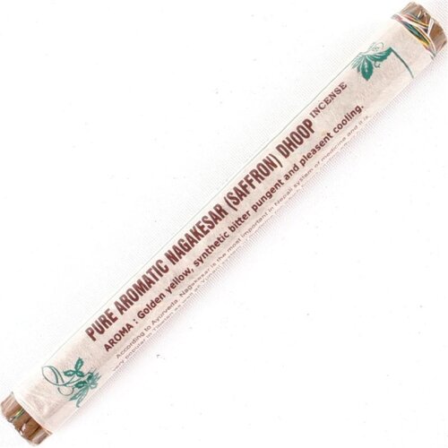 19 aromatische Räucherstäbchen DHOOP NEPAL 19 cm 25 g 33 Sorten Safran (Nageskar, Saffron)
