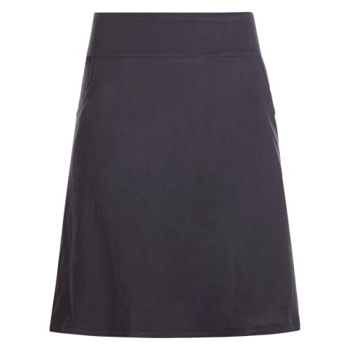 Vishes - Rock Damen Knielang Bio Baumwolle Breiter Bund Jersey Röcke Basic schwarz 40