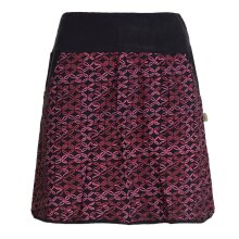 Vishes Kurzer Damen Baumwoll-Rock mit Facetten Bedruckt...