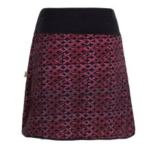 Vishes Kurzer Damen Baumwoll-Rock mit Facetten Bedruckt...