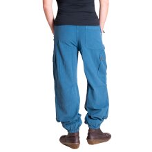 Vishes bequeme Unisex Freizeithose mit Gummibund und Taschen, ideal für Herbst und Frühjahr türkis 36-38