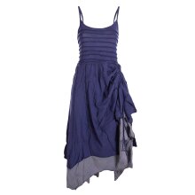 Vishes - Damen Sommer-Kleid längen-verstellbar...