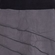 Vishes - Thermorock warmer Damen Winterrock kurz Minirock aus ECO-Fleece grau 40-42