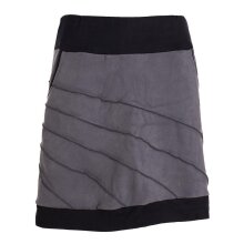 Vishes - Thermorock warmer Damen Winterrock kurz Minirock aus ECO-Fleece grau 40-42